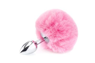 Deluxe Fluffy Bunny Tail - Pink