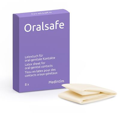 ORALsafe Latex-Tücher neutral 8x