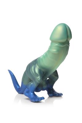 Jurassic Cock Dinosaurier Dildo - Grün & Blau