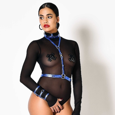 Blau Metallic Harness