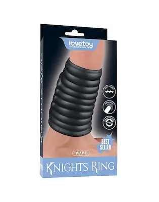 Wave Knights Ring - Vibrierende Penishülle (Ø 3,7 cm)