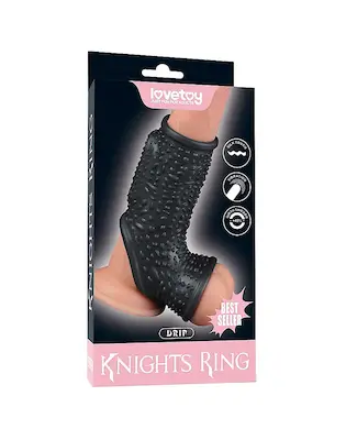 Drip Knights Ring - Vibrierende Penis- und Hodensackmanschette (Ø 2,8 cm)