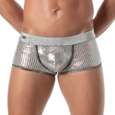 Glitter Boxer Silber