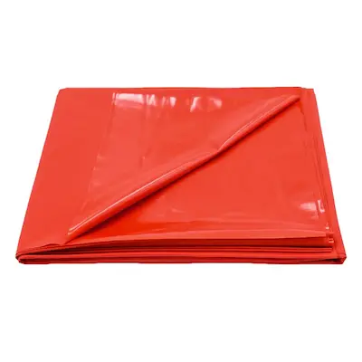 Rotes PVC Laken 200x220cm